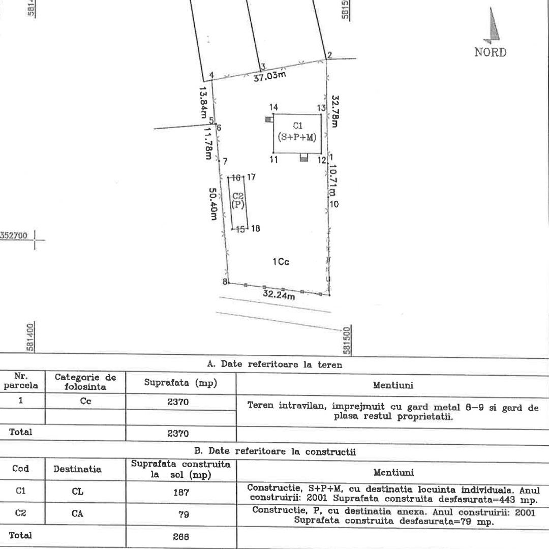 Teren+Vila S+P+1 COCIOC-PERIS  Nu ratati ocazia de a o viziona ! - Schiță 5