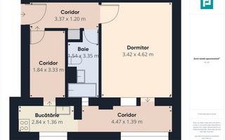 Apartament cu 1 cameră în zona Fratelia - Poză 8