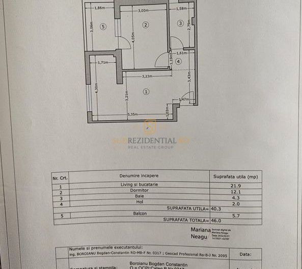 Apartament 2 camere, metrou Dimitrie Leonida, Bd Metalurgiei - Schiță 12