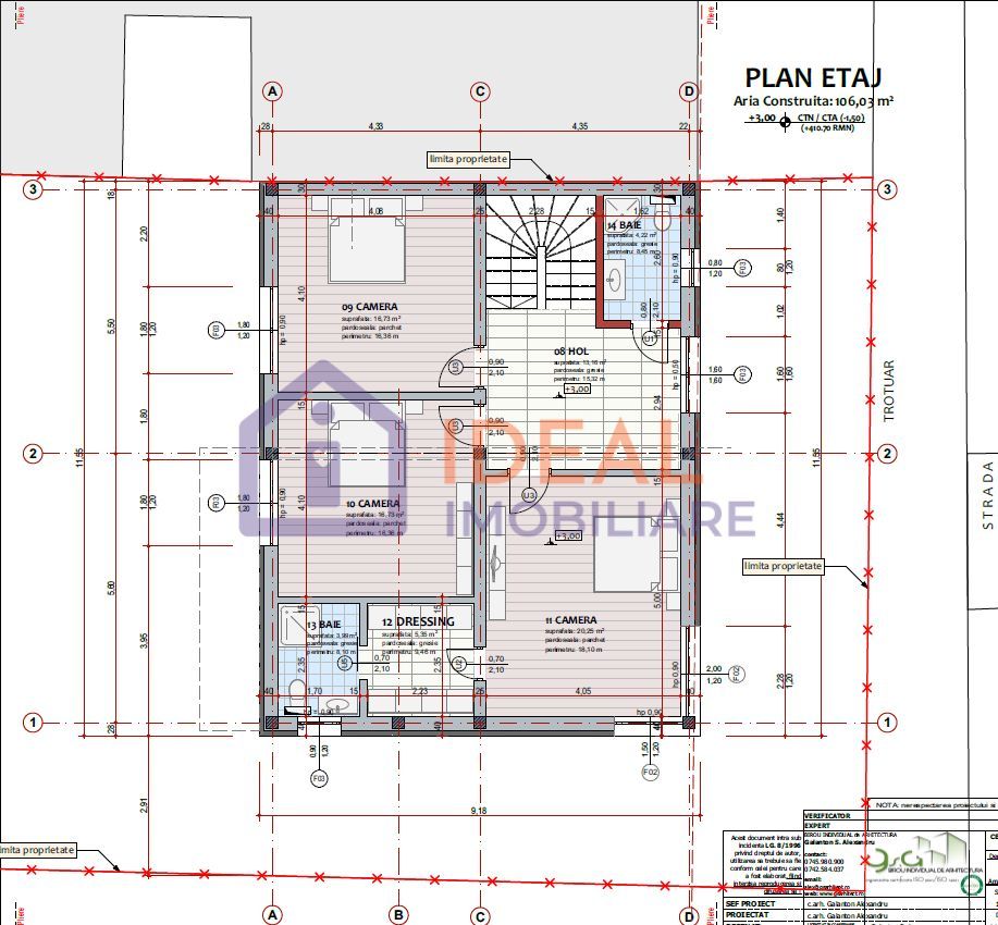 Teren intravilan 536 mp cu deschidere de 14 m –Piata Cluj - Poză 3