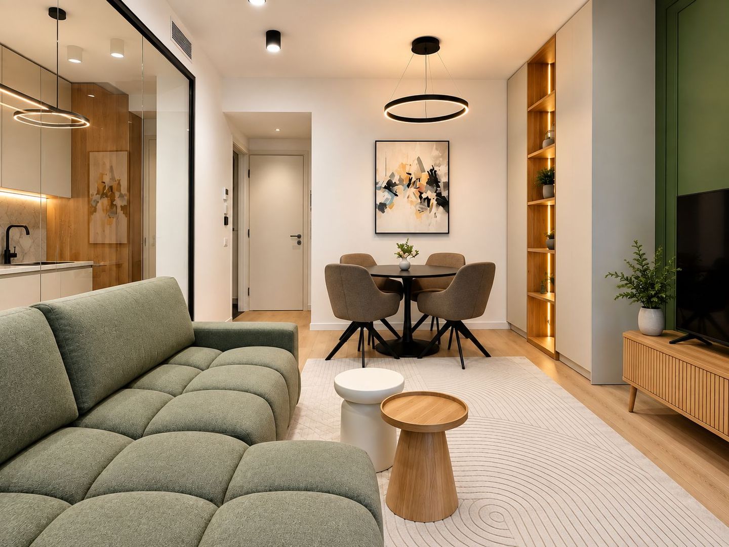 First Rental | Exclusive 2-Room Apartment | 52 sqm | Park View - Poză 3