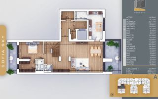 Apartament 4 camere Vedere Panoramica Mutare Rapida - Schiță 2