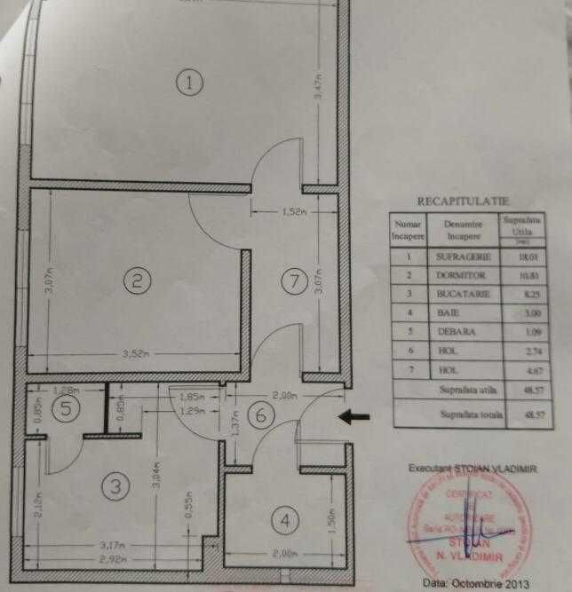 Apartament 2 camere Militari | Lujerului - Schiță 8