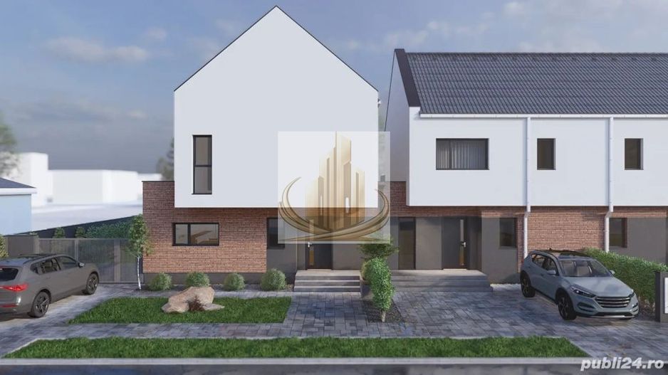 Triplex Modern Sacalaz| 80 mp | 3 Camere | 200 mp Teren - Poză 3