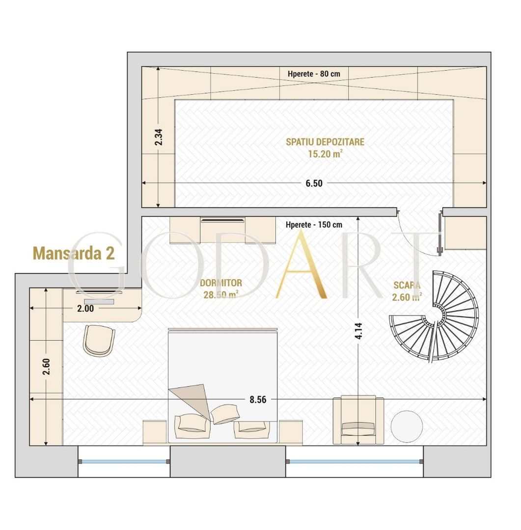 Duplex exclusivst | Ready to move in | Mobilat | Utilat - Schiță 17