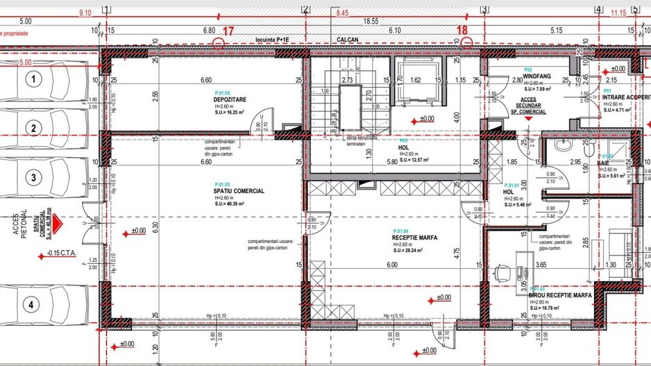 Spatiu comercial stradal + 4 locuri de parcare - Poză 1
