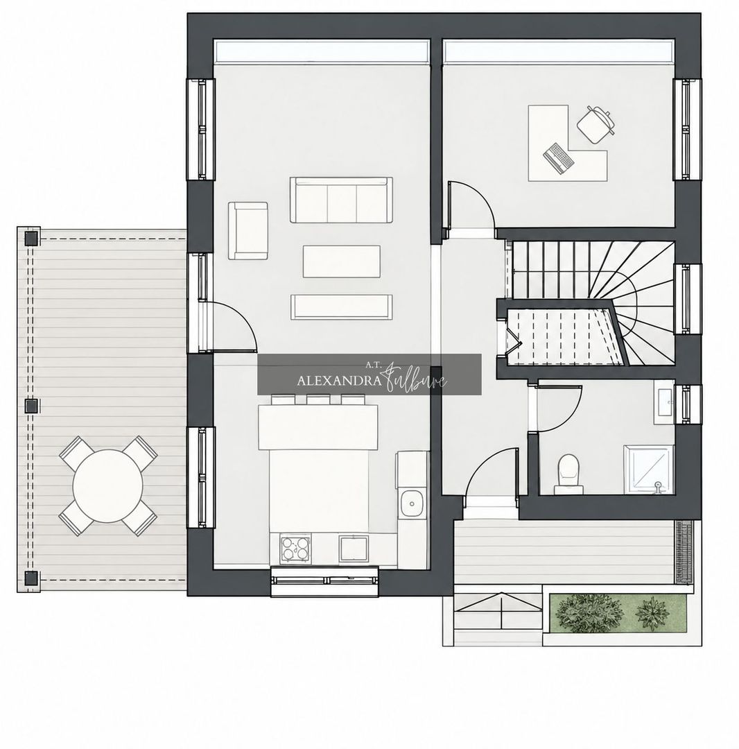 Casa individuala de vanzare, 5 camere, dressing, 3 bai, 600mp curte - Poză 5