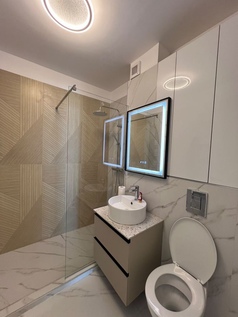 Apartament 2 camere Mamaia | Vedere frontală la lac | mobilat modern - Poză 13