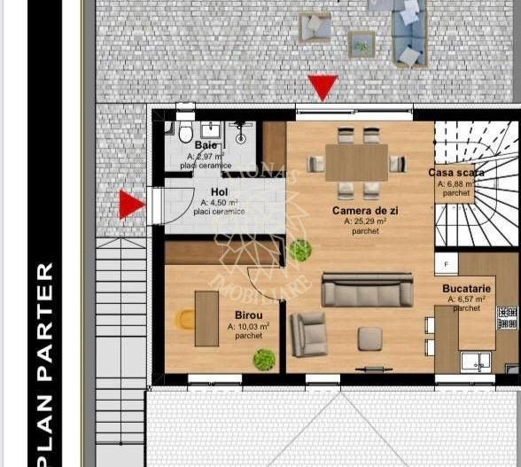 2 Case in Duplex 4 camere 125 mp-curte-terasa 37 mp -garaj-Tauti - Poză 10