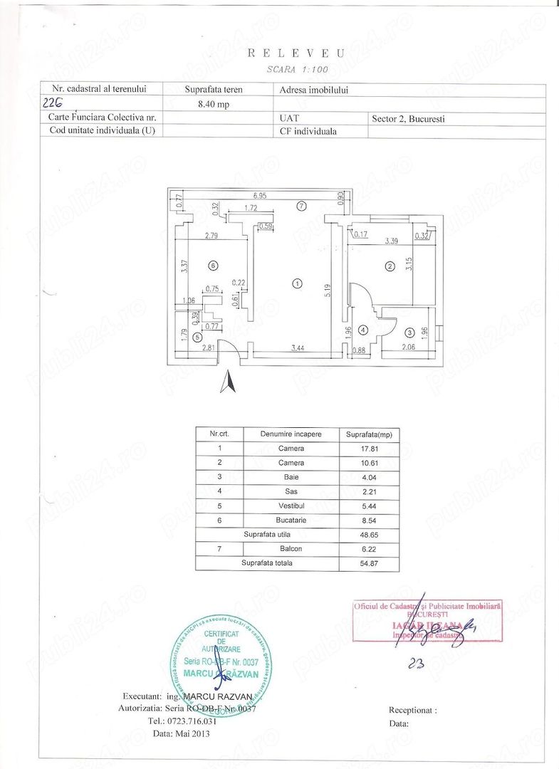 2 CAMERE ‖ BLOC REABILITAT ‖ VEDERE PE SPATE - Schiță 13