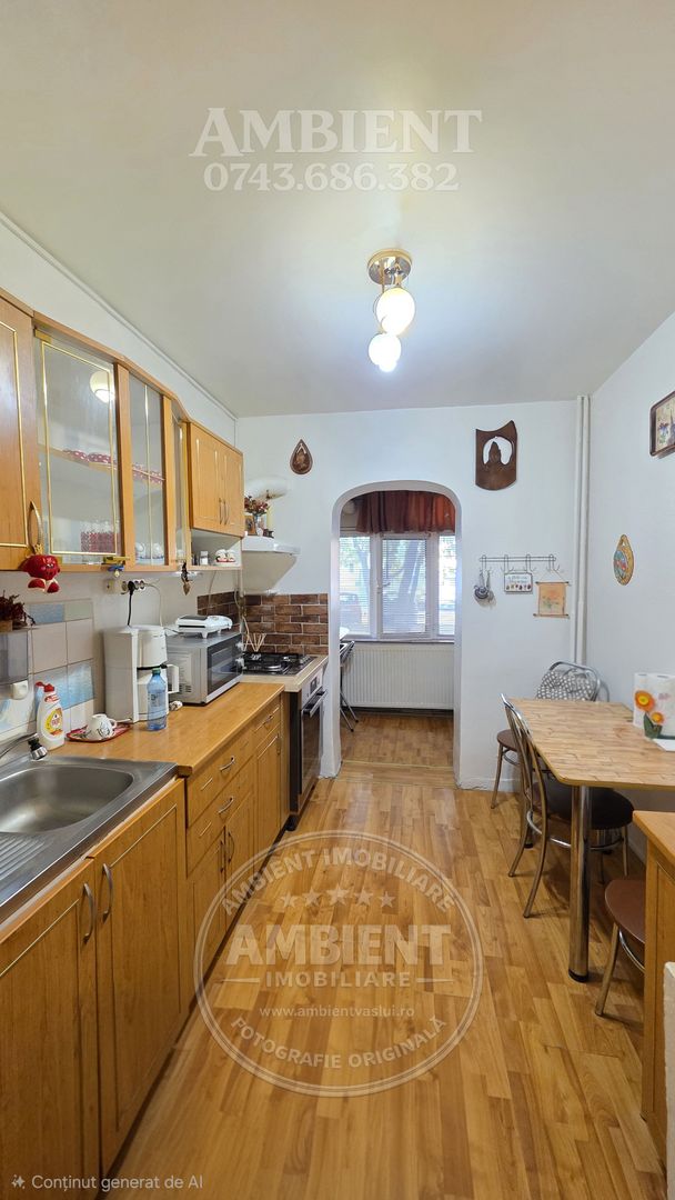 Apartament cu 3 camere, parter, mobilat și utilat, VASLUI - zona CARTIER; - Poză 6