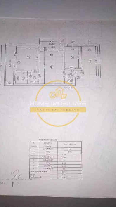 Apartament cu 3 camere- Etajul 2 / 66mp / zona Podu Ros - Poză 8