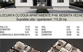 Duplex cu 4 camere | Strada privata | Mosnita Veche, Lidl - Poză 2