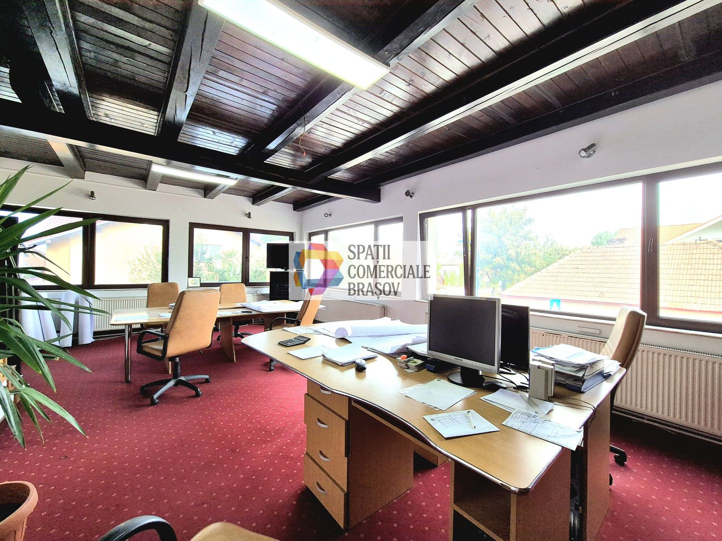 Spatiu birouri de închiriat Brașov 300 mp # spatii-comerciale-brasov.ro - Poză 2