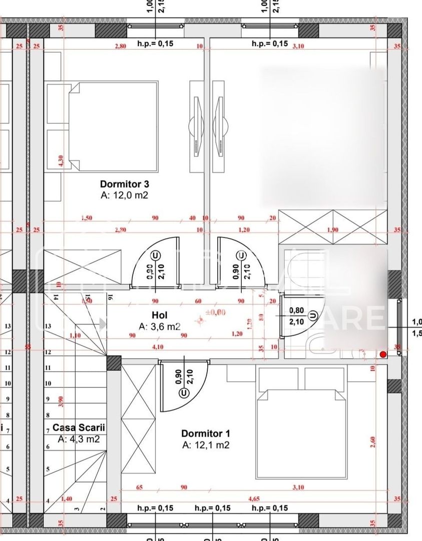 Duplex Modern la Cheie Intabulat si 270 de mp de curte, in Cisnadie - Schiță 14
