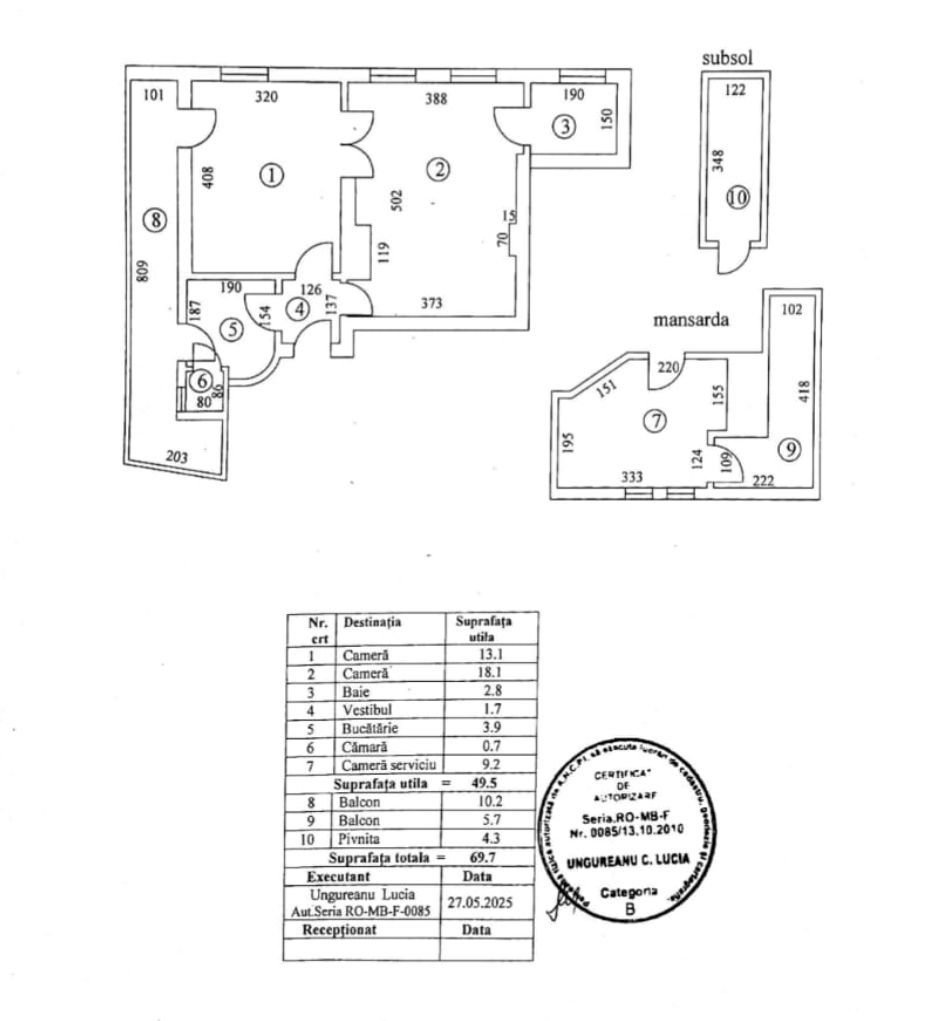 Apartament 2 camere + garsonieră Radu Beller, vedere parc, fără risc seismic - Poză 22
