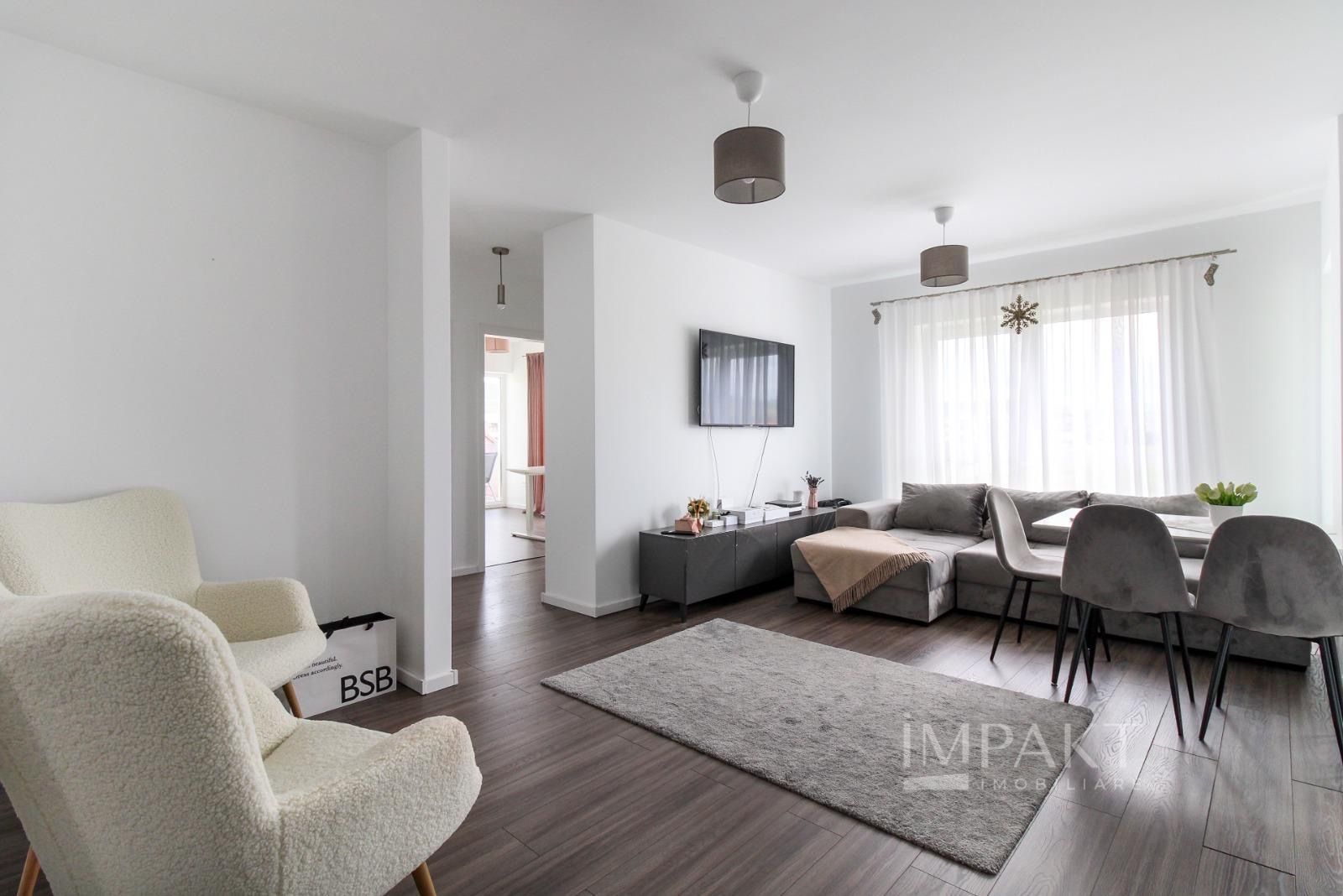 Apartament cu 3 camere ready to move in Floresti zona Terra - Poză 3
