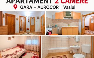 Apartament cu 2 camere, mobilat și utilat, cu GARAJ, VASLUI - zona AUROCOR GARĂ; - Poză 1