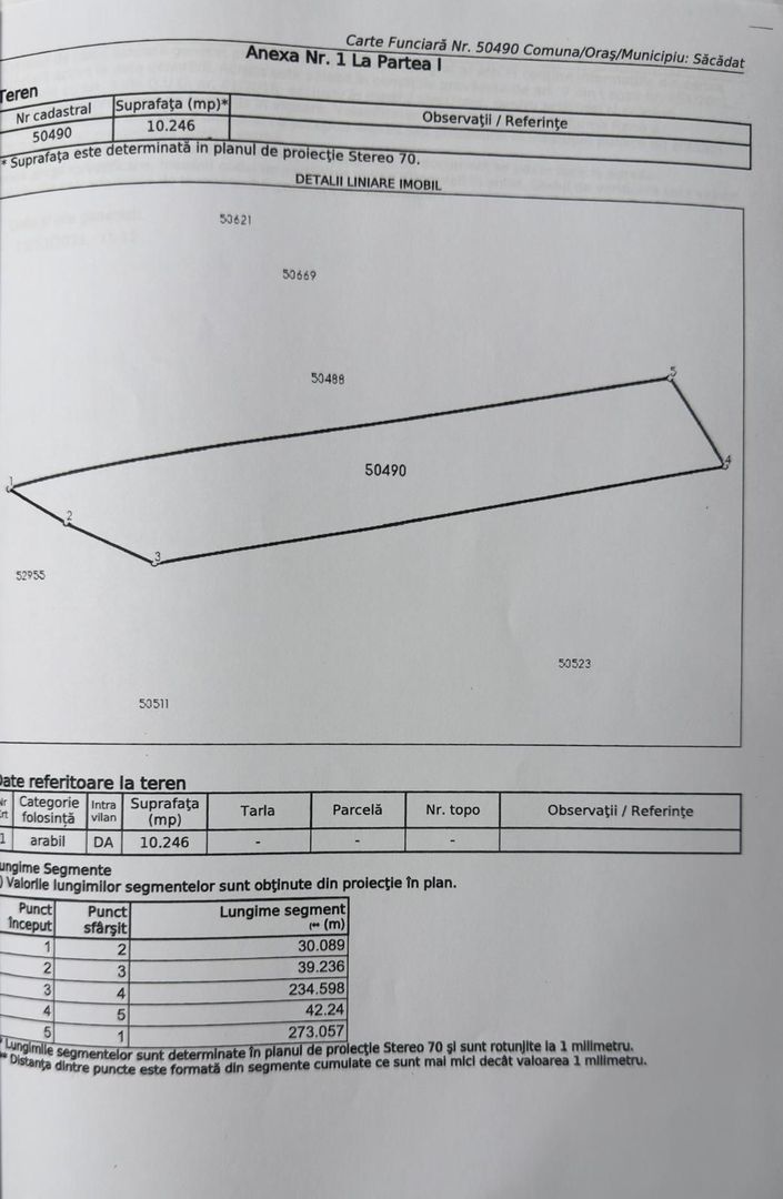 Teren intrav. 10200mp dest. industriala zona CocaCola Sacadat- 5eur/mp - Poză 2
