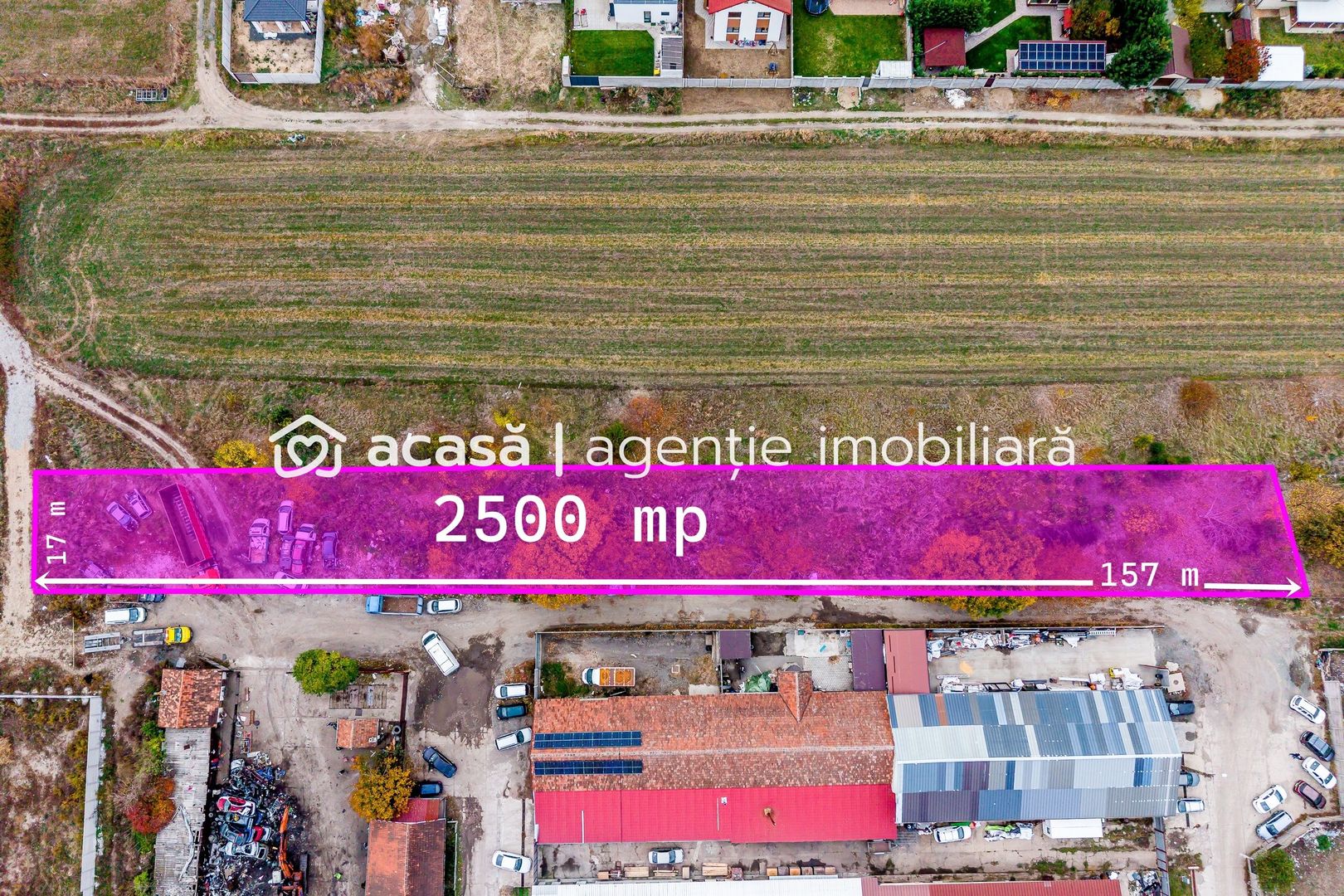 Teren de 2500 mp cu posibilitate de parcelare în Bujac Arad - Poză 1