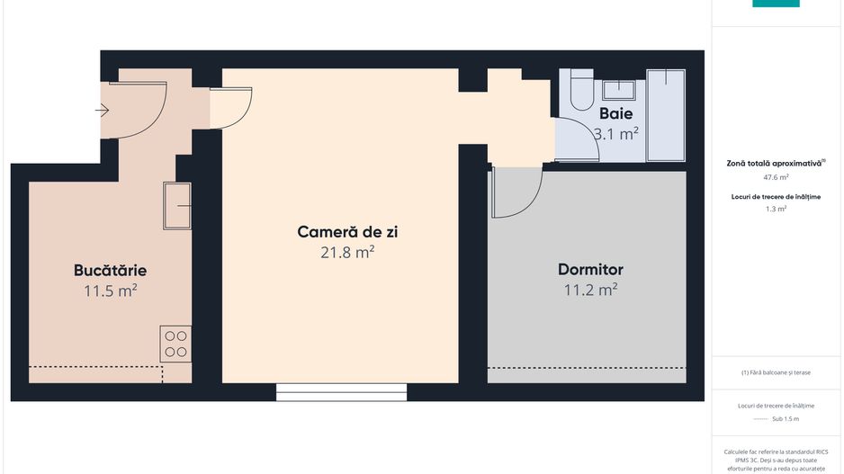 Apartament cochet cu 2 camere – Zona Dâmbovița - Poză 10
