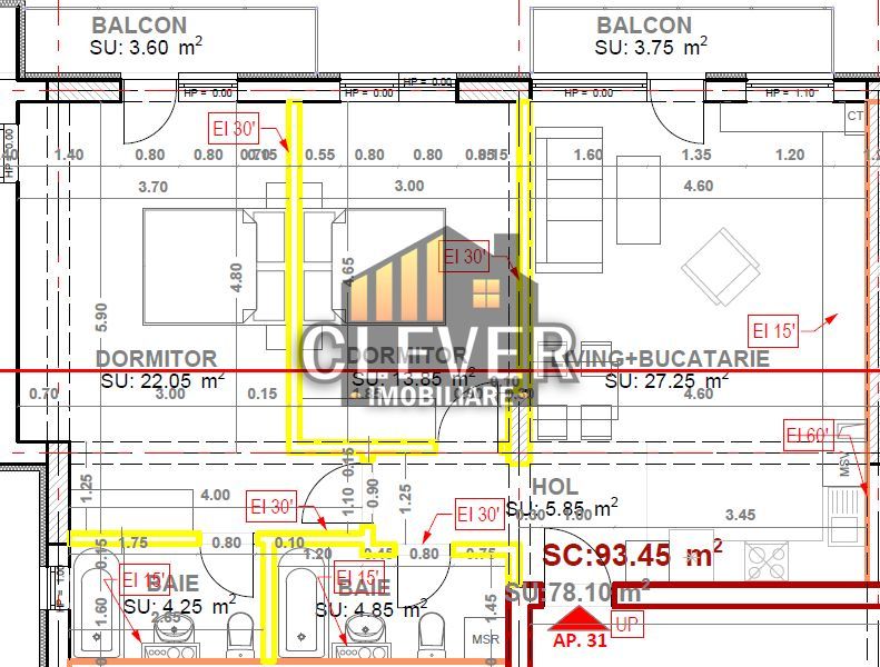 Apartament Premium 3 Camere Finalizat Mutare Rapida - Poză 2