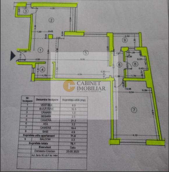 2 camere | 75 mp |  Universitate | Etaj Intermediar - Poză 14