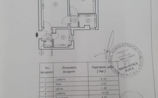 Metrou 1 Decembrie 1918 2 camere mobilat - Schiță 9