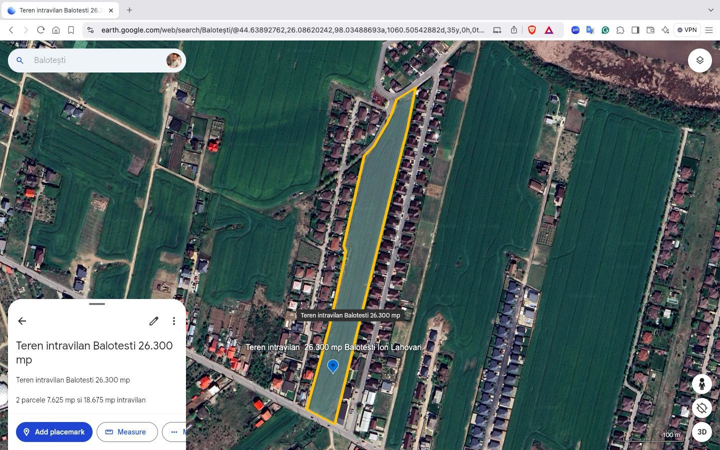 Teren intravilan 26.300 mp Saftica Balotesti-  PUZ în lucru - Poză 9