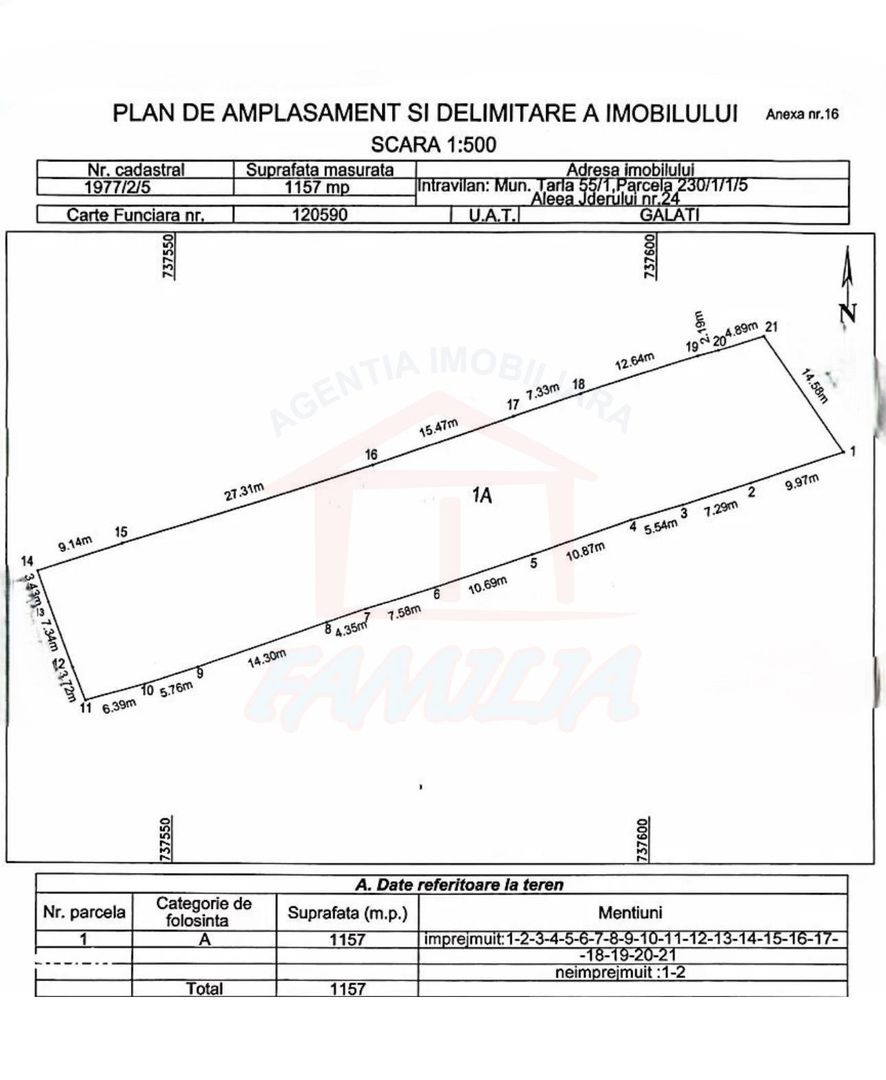 48.500 euro, COMISION ZERO, 1.157 mp, teren intravilan, Bariera Traian - Poză 1