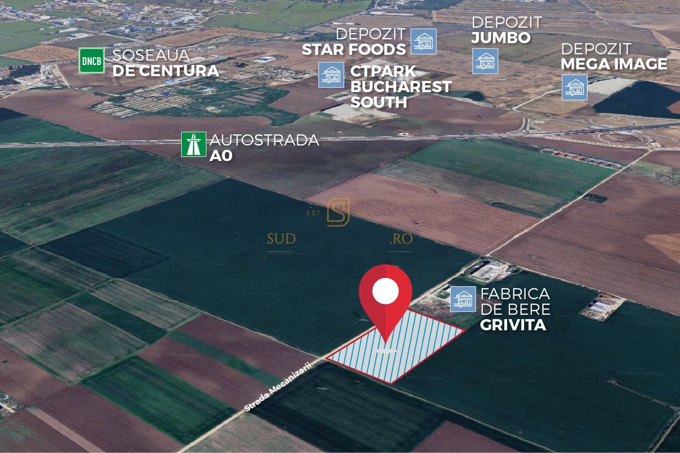 Teren generos in Sudul Capitalei, 25.000 mp, langa Berceni si nod rutier A0 - Poză 5