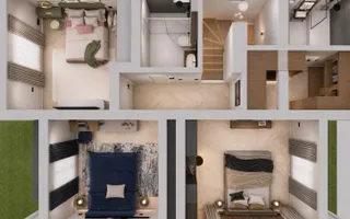 Casa Individuala - 4 camere - 3 bai - 355mp teren - Poză 34