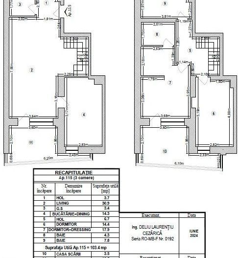 Apartament duplex | 3 camere | 3 bai | 133 mp totali - Poză 26