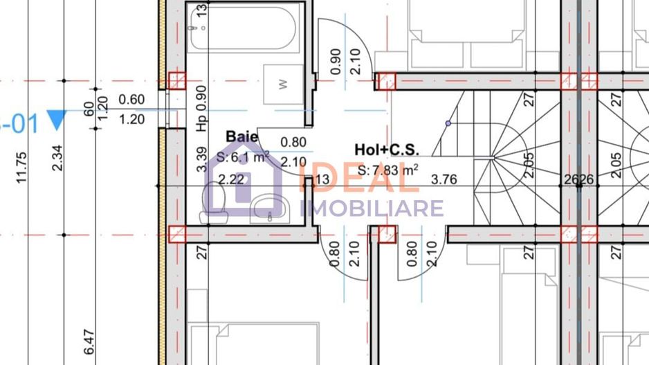 Duplex cu 4 camere si 257 mp de curte, in Calea Cisnadiei - Schiță 3