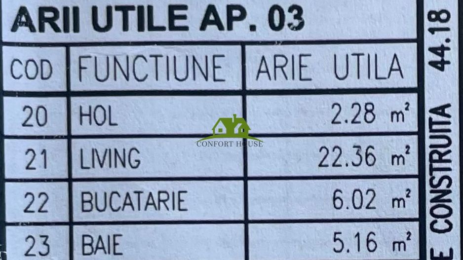 Garsoniera, bloc nou, P+3, Ap.03, Parter, Bl.1 - CP2438005 - Poză 7