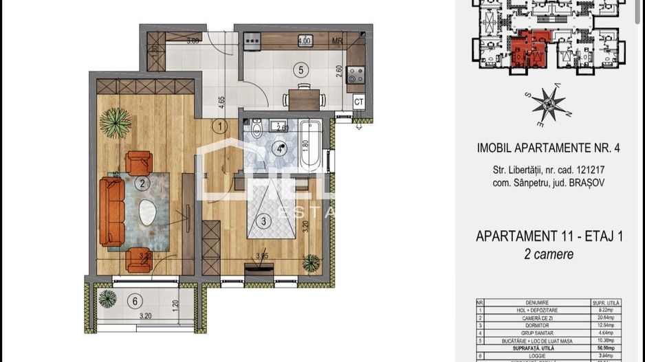 COMISION 0% / 2 Camere / Credit / Sânpetru - Poză 6