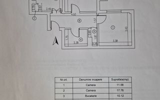 Apartament 2 camere | Metrou Tudor Vladimirescu | Bloc 1982 - Schiță 9