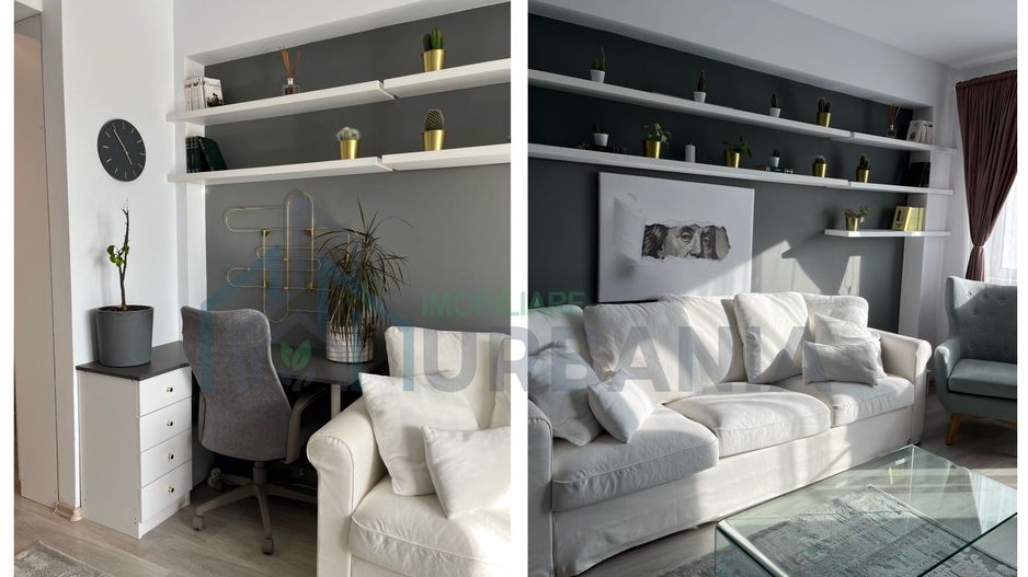 Apartament 2 camere, 57 mp, mobilat si utilat complet, vedere spre padure - Moara de Vant, Iasi - Poză 1
