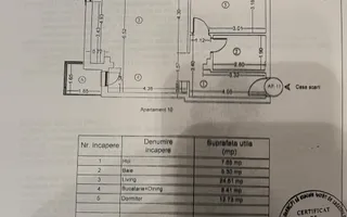 Apartament 2 camere Tomis Plus - loc parcare subteran - Schiță 12