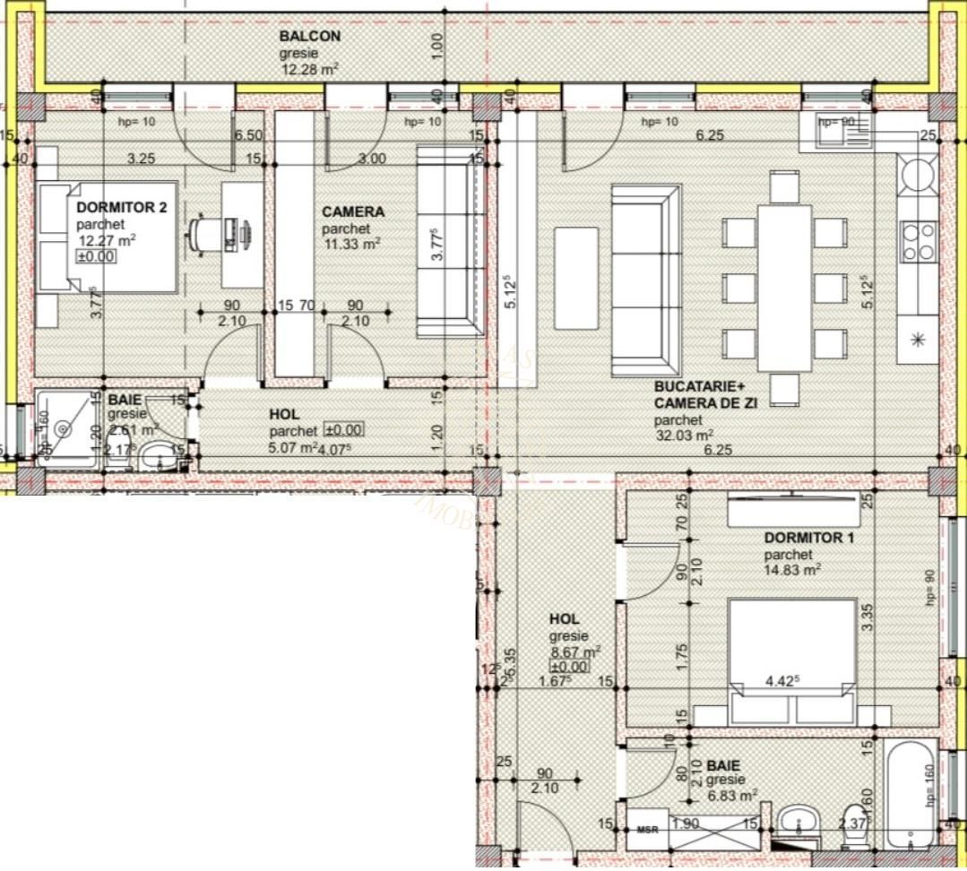 OFERTA! Apartament Ultrafinisat 93.6 mp+balcon 12.3 mp-Libertatii - Poză 1