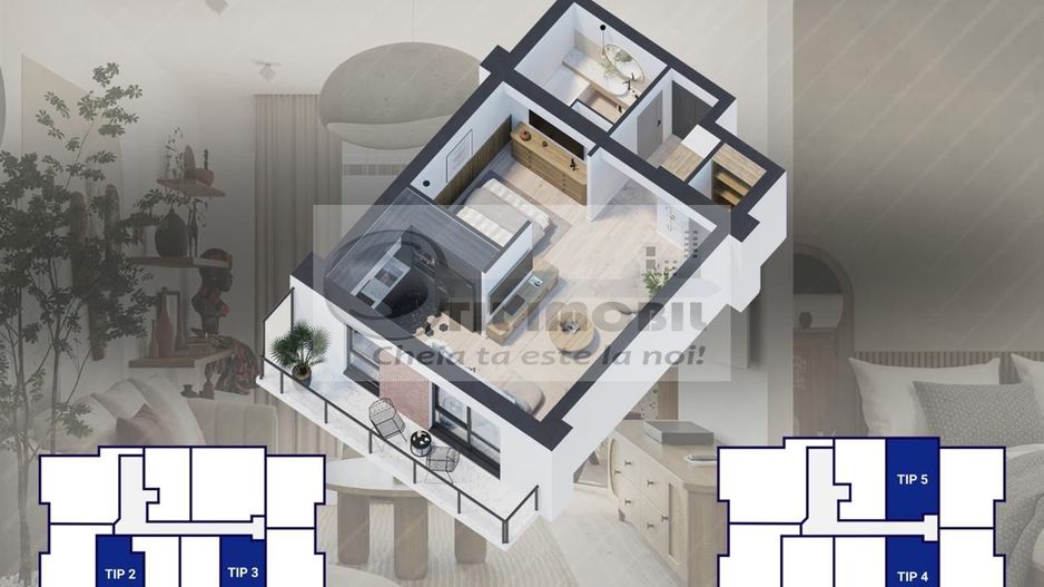 Compex Rezidential in GALATA!  Apartament tip studio 43.61mp - Poză 7
