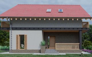 Casa cu 4 camere | Chinteni | Teren 672 mp | Arhitectura deosebita | - Poză 3