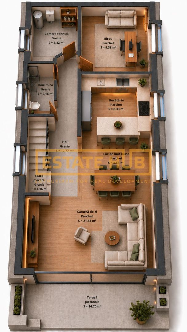 Duplex premium cu eficiență energetică ridicată - Cartier Europa, Aleea Muzicii - Poză 8