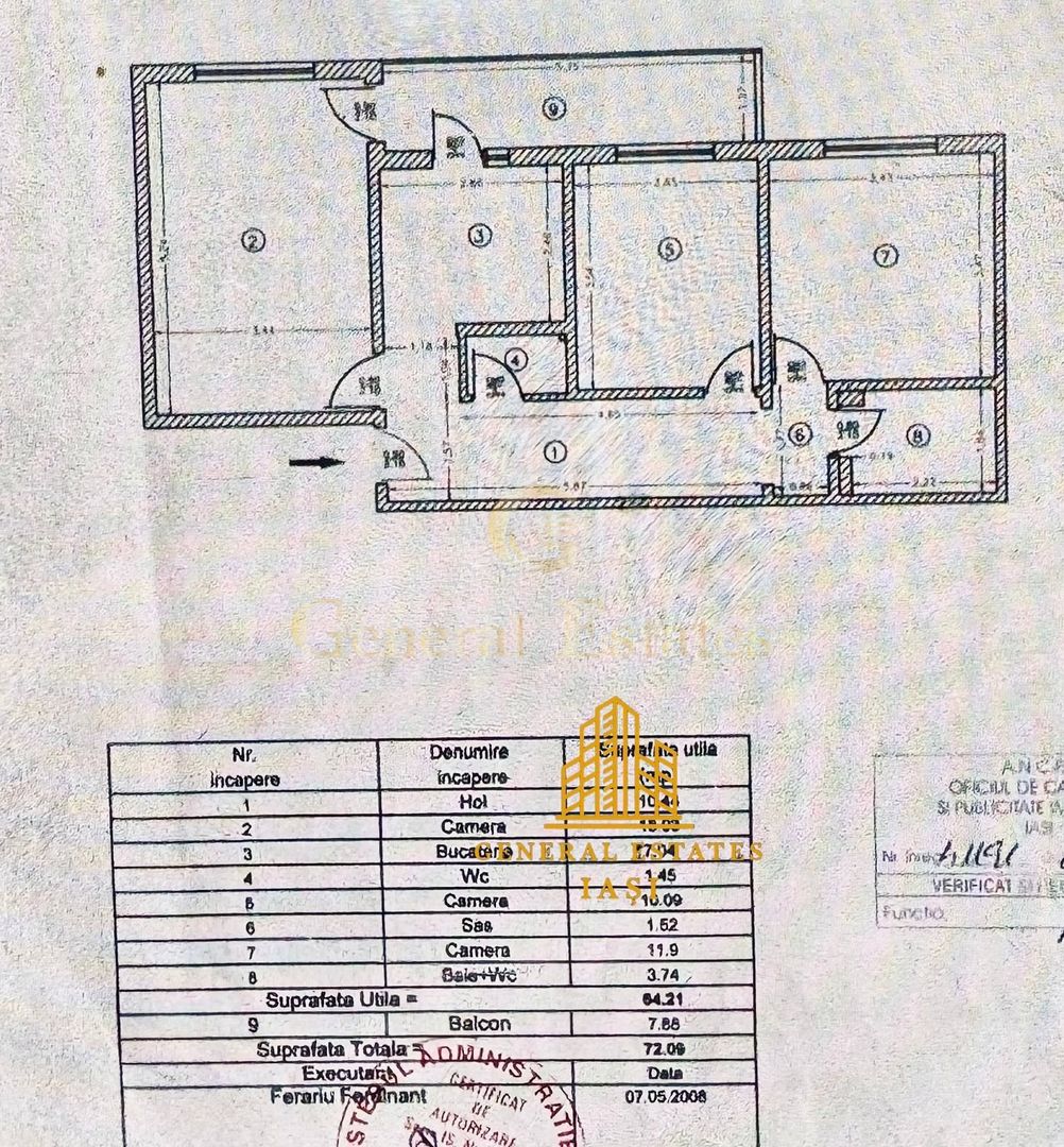 Spre Vânzare apartament cu 3 camere - 72 m.p - Nicolina, Iași - Poză 11