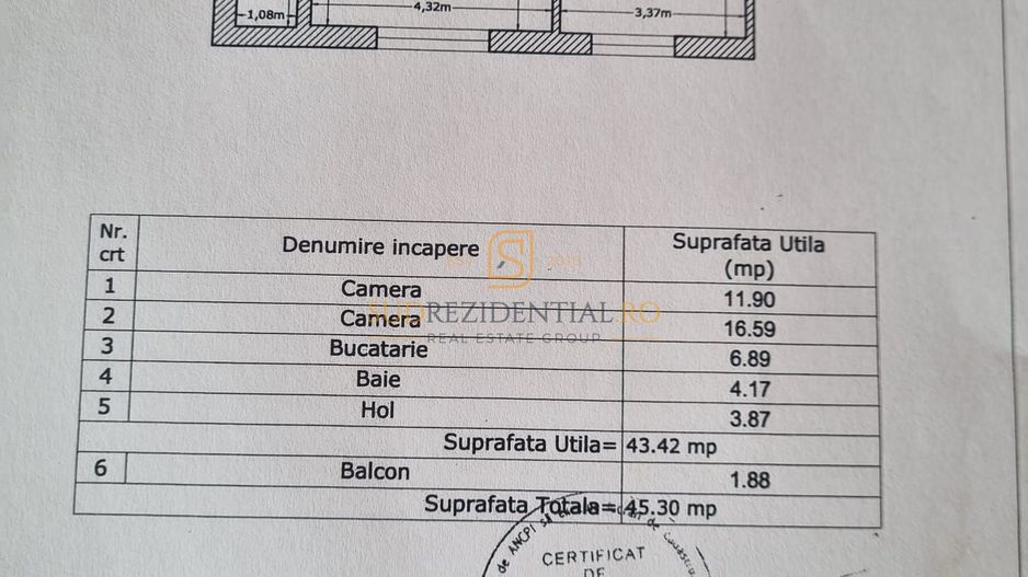 Apartament cu 2 camere, imobil 2015, Popesti-Leordeni-Comision 0% - Schiță 8