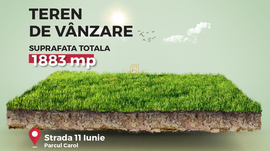 Teren 1883 mp in zona centrala, deschidere stradala, Parcul Carol - Poză 1