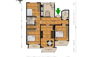 AP. 4 CAMERE BANEASA - 103 MP UTILI, MOBILAT, METROU, COMISION 0% - Schiță 8