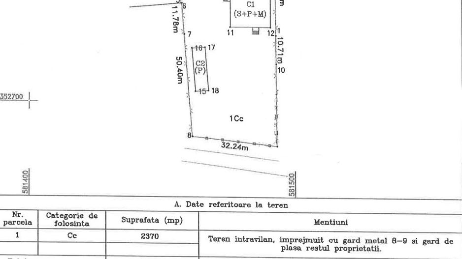 Teren+Vila S+P+1 COCIOC-PERIS  Nu ratati ocazia de a o viziona ! - Schiță 5
