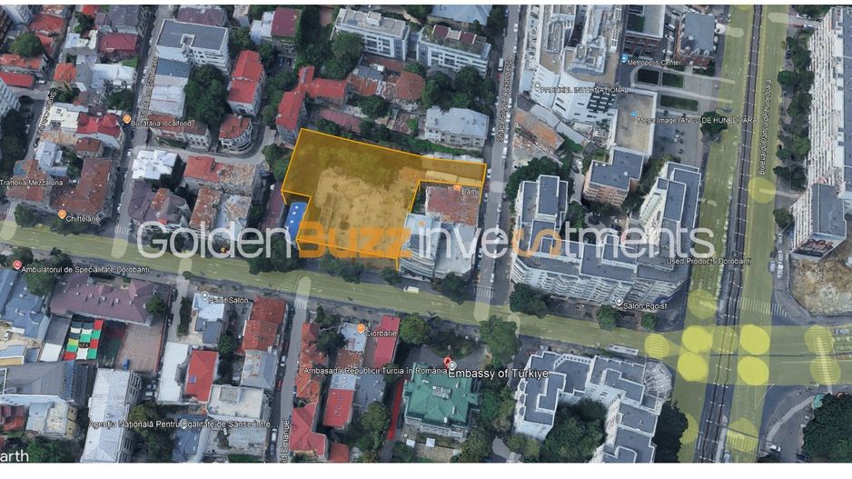 Teren 2.500 m² cu dublă deschidere – Calea Dorobanți - Schiță 2