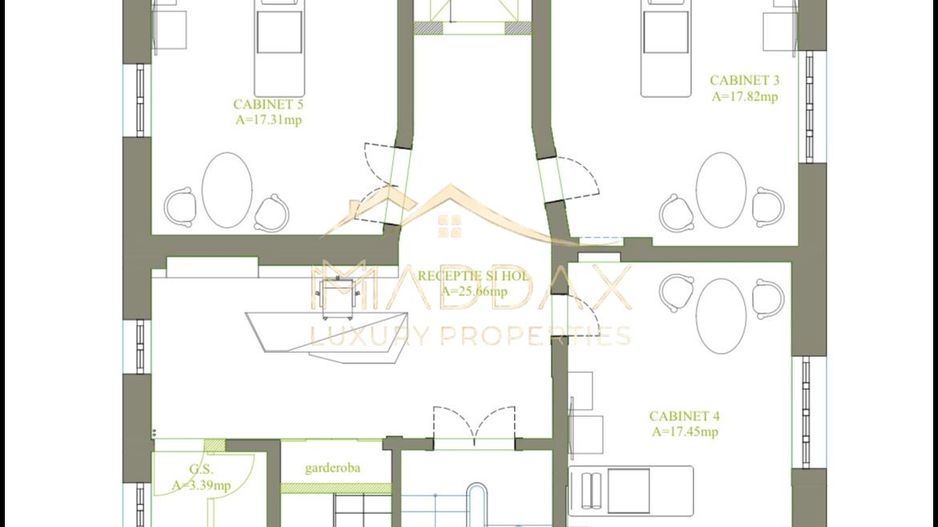Vila cu 10 camere *540mp* // Zona Titulescu - Schiță 57